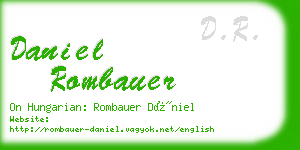 daniel rombauer business card